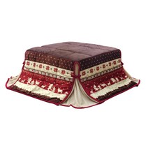 이케히코 코타츠 이불 정사각형 공간 절약 걸 단품 노르딕 무늬 「카벨」 로즈 약 180×180 cm