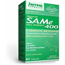 jarrow formulas same 400mg - 60정 - 농도의 활성 ss 형태 - 관절 건강 간 기능 뇌 대사 기분 개선 지원 항산화 디펜스 - 60인분, 60카운트(1팩)