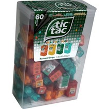 틱택 Tic Tac Spender Box with 60 Mini Boxes 스몰 쿨 3.9g 미니 상자 1팩, 1세트, 1g