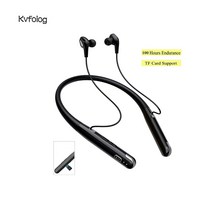 kvfoiog넥밴드이어폰 넥밴드헤드폰 무선 100h 스포츠 이어폰 블루투스 V5.1 마이크 포함 베이스 스테레오 헤드셋 HiFi, USB-기프트-C-블루