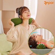 샤오미 Repor 스마트 그래핀 온열 찜질기 경추안마기 목베개 목안마베개, 그레이