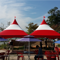 몽골텐트국산 5X5지붕백관골조, 연두