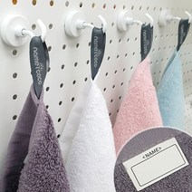 네임코코 어린이집 수건 코마사 고리수건 돌답례품(기성), 1매입, TW00D-수건(기성)-퍼플