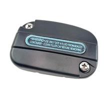 할리 호환 용품 크롬 블랙 브레이크 마스터 실린더 커버 펌프 캡 할리 글라이드 투어링 2008-2017 FLHT V-, 01 Black Left, 01 Black Left