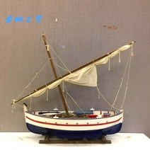 범선 배 프라모델 모형 만들기 낚시 항해 모델 단단한 나무 보트 지중해 가정 탁상 선물 거실 용 액세서리, 72cm x 20cm x64