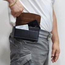 휴대폰 허리 벨트 케이스 파우치 핸드폰 가죽 보관 스마트폰집 허리띠 카드수납 가로형, 가죽벨트파우치 XXXL, 블랙, 1개