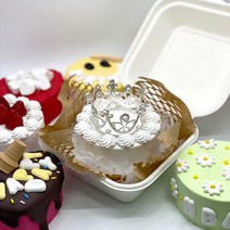 케이크 석고 방향제 커스텀 레터링 디자인 주문/생일 선물 브라이덜샤워 티아라 왕관 케이크, 하트