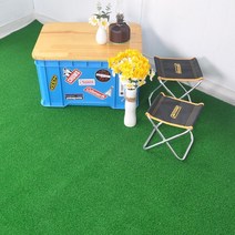베란다 테라스 캠핑장느낌 셀프인테리어 DIY 인조잔디 바닥매트 50cm 대형식당 물빠짐