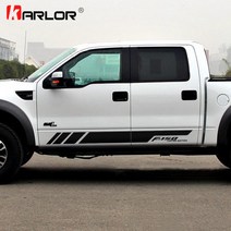포드 레인저 랩터 F150 픽업용 자동차 차량용 양면 스티커 데칼 장식 1쌍, 04 빨간_05 F550