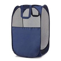 Jkhome Square Pop Up Laundry Hamper Collapsible Dirty Clothes Sorter Basket Bag Home Foldable Mesh, 1