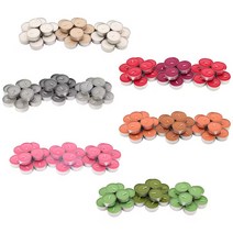 이케아 신리그 미니향초30입 1+1 ( 총60개 선택2), 핑크, 레드