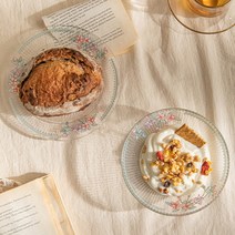 에일린 플라워 유리접시, 디저트접시, 구성:디저트접시