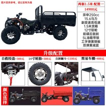 4륜오토바이 ATV 사륜바이크 사륜오토바이 300cc 산악 농업용, 카고 버킷 1.5mZongshen 250cc