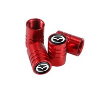 자동차 부품 알루미늄 합금 자동차 휠 타이어 밸브 캡 먼지 액세서리 Mazda MS 6 3 CX5 5 2 323 CX7 Demio, 03 A red For Mazda, 03 A red For Mazda