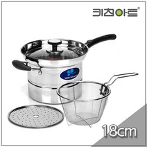 DWU 키친아트 냄비 찜 국수 냄비 18cm 찜판 채망, 본상품선택