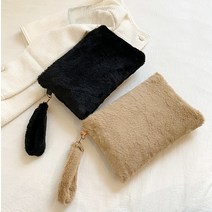 sales class뷰레이터닷컴 엔젤 솜털 빅사이즈 파우치 겨울 여성 화장품 메이크업 클러치(도매 문의 환영)