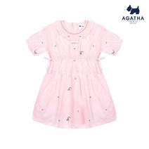아가타 키즈 꽃자수스모킹원피스 AAMT1O21 LP