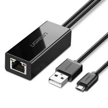 Chromecast Amazo Fire TV 스틱 용 Ugreen USB 이더넷 어댑터 Google Gen 2 1 Ultra RJ45 네트워크 카드, CHINA _Ethernet Adapter