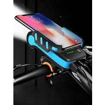 자전거 라이트 LED 야간 승마 산악 핸드폰 홀더 겸용, (4in1다기능4000mAh)빨간색
