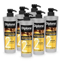DIPLONA Your 뉴트리션 전문 컨디셔너 for 여성용 더 길고 갈라진 끝 실리콘 파, 6개 팩