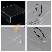 SY몰 ㄷ자 아크릴 진열대 210X210X60MM 악세사리진열대 화장품전시대