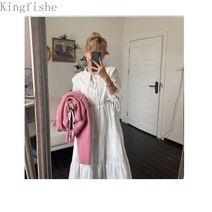 [Kingfishe]가을 여자 롱 원피스 루즈핏 긴팔 셔츠 원피스 dian251104cx3