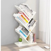 나뭇가지책장 특이한책장 서재형거실 Y형 선반 사무실 데스크탑 모던 인테리어, 화이트