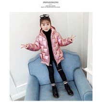 주니어 롱 패딩 소녀 부드러운 패브릭 다운 코튼 후드 자켓 코트 십대 외투 겨울 야외