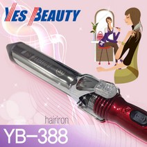 예스뷰티 매직 컬링 아이롱 YB-388 RED, 22mm