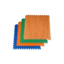 스매싱스포츠 민자퍼즐매트 체육관매트(조립식) 1개 100 x 100cm 두께 22mm 4색(우드 녹색 주황 청색)/100장이상 시공가능(시공비별도), E 임의색상