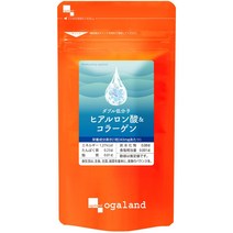 오거랜드(ogaland) W소분자 히알루론산&콜라겐(180캡슐 약 3개월분) 마시는 스킨케어 보충제(히알루론산콜라겐) 미용 서포트