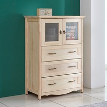 로쏘 [로쏘]모던클래식 원목 양문 서랍장, 색상_그레이오크