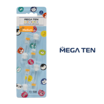 [본사출고] 메가텐 키즈소닉 아동 전동칫솔 리필4P 어린이 칫솔, 미디엄4개