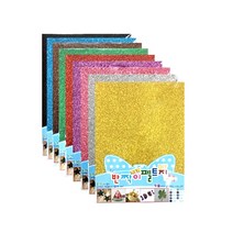유니아트 반짝이 펠트지 (접착) (비접착), 2000반짝이펠트지(비접착)하늘1매