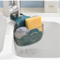 말구름 수세미 거치대 걸이식 홀더 비누 수세미 수납홀더, 그레이
