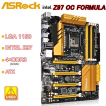 Inte Z97 마더보드 ASRock oc 포뮬러 LGA 1150 DDR3 USB 3.0 3xPCI Express ATX 5 세대 인텔 코어 i7/i5 용