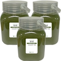 부드럽고 풍성한 맛의 국산 쑥가루 100% 쑥라떼 쑥차 파우더, 350g(용기), 3개