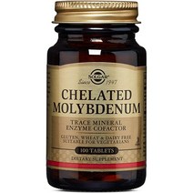 솔가 몰리브데넘 100정 Solgar Chelated Molybdenum, 1개