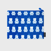 어프어프 LITTLE FACO PATTERN-BLUE(파우치-L)