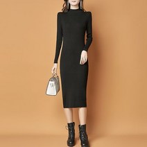 [오센스] 촉감 부드러운 슬림핏 니트 원피스 (bbosong01036)