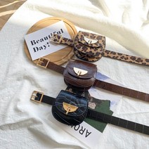 골프 파우치 골프볼 골프공 케이스 주머니 힙색 거리측정기 남성 여성 벨트백 손가방 벨트형, 크로커다일 프린트 롱 백