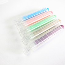 분필 케이스 분필깍지 커버 투명 부러짐 방지 홀더 몽땅 분필집 길이조절 초크 꽂이 칠판 필기, 단일색상(반투명)