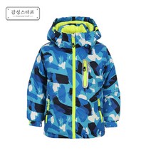 SUB22 아동 주니어 어린이 스키복 패딩 점퍼 블루