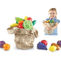 16종 과일야채모형 쇼핑가방 시장놀이용 세트 서울형어린이집 보육기관 6살