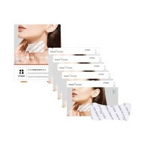 일본직발송 6. A DAILY SELF-CARE COSMETICS AVAJAR AVAJAR PREMIUM NECK MASK 5장(5회분) 넥 마스, One Size, One Color