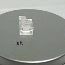 소켓 커넥터 10 개몫 rj11 rj12 커넥터 6p6c 오른쪽 버클 왼쪽 버클 케이블 플러그 크리스탈 헤드 전화 diy ev3 nxt, left buckle