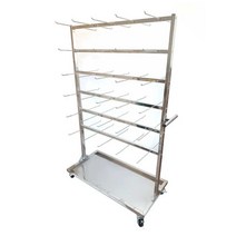 초자 건조대 배수 실험실 기구 건조 랙 과학실 비커, 행거84 +섀시 1200x500x1600
