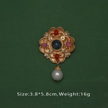 리본브로치 큐빅 옷핀 진주 바로크 프랑스어 레트로 브로치 핀 여름 치마 배지 가방 여자 파티 액세서리