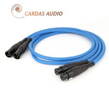 [해외]CARDAS 클리어 라이트 XLR 밸런스 케이블 3Pin XLR 플러그 앰프 CD DVD 플레이어 상호 연결 오디오 케이블, XLR 남성 -XLR 여성, 1.5m