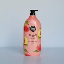 향좋은바디워시 용기형 1.2kg 등드름 남자 노인냄새제거 쿨링 업소용, 상품선택, 내추럴 복숭아